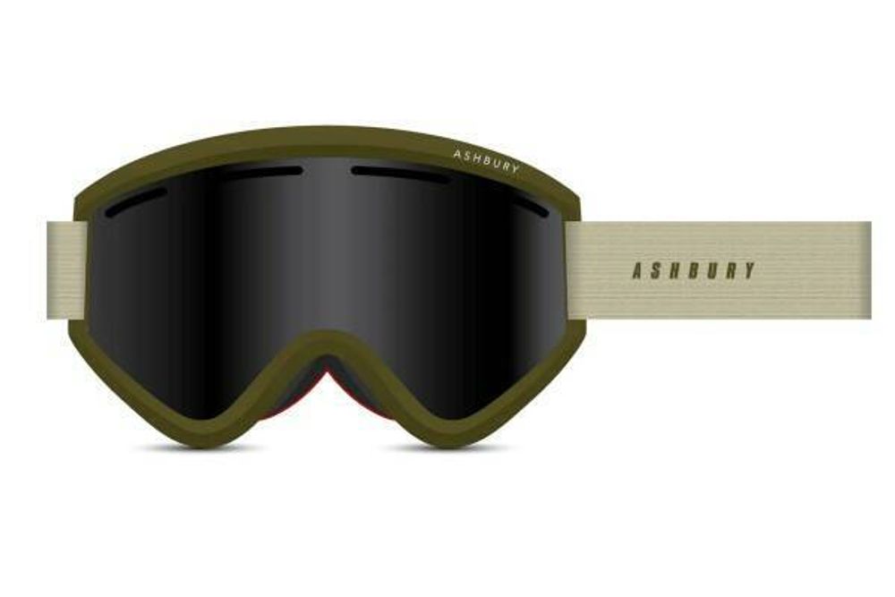 Маска ASHBURY BLACKBIRD CANVAS (DARK SMOKE LENS/YELLOW SPARE)
