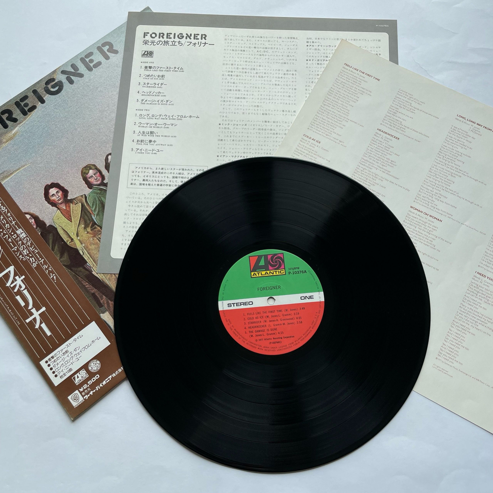 Винтажная виниловая пластинка LP Foreigner Cold As Ice (Япония 1977) (Оби)