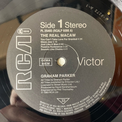 Винтажная виниловая пластинка LP Graham Parker The Real Macaw (Германия 1983)