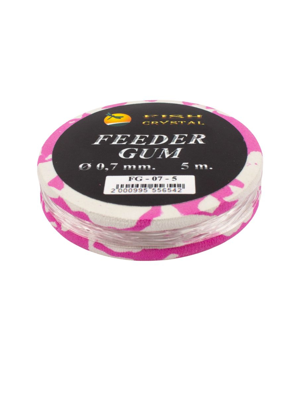 Фидер гам амортизатор для рыбалки Fish Crystal (Feeder Gum) прозрачный 0.7/5м