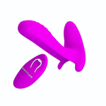 Лиловый мультифункциональный вибратор Remote Control Massager (Цвет: лиловый)