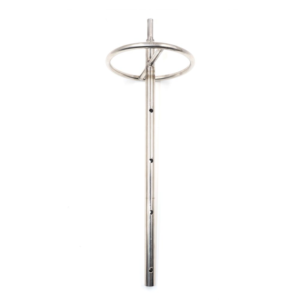 Адаптер "ЯМАН" под шуруповерт, с кругом, d-19 мм, для ледобуров HELIOS и ЛР, нерж. сталь/10/