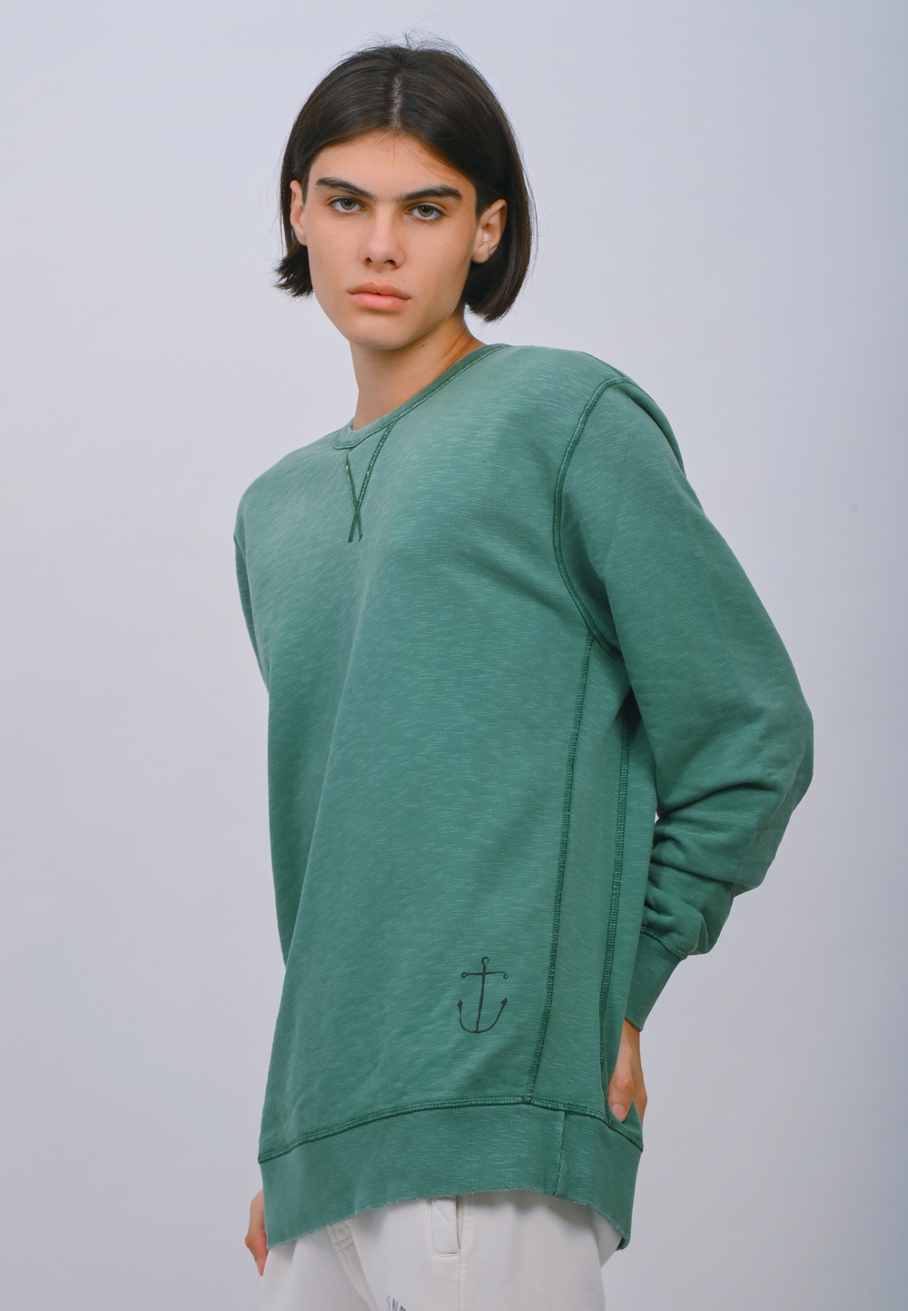 Свитшот Bowery NYC French Terry однотонный Jade Green
