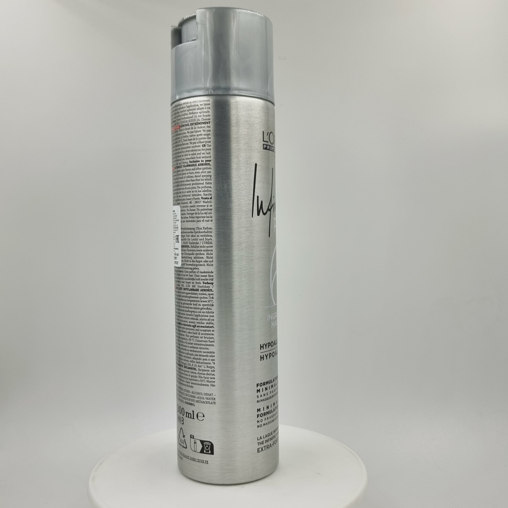 Лак L'Oreal Professionnel Infinium Pure Extra Strong экстрасильной фиксации, без запаха, 300 мл
