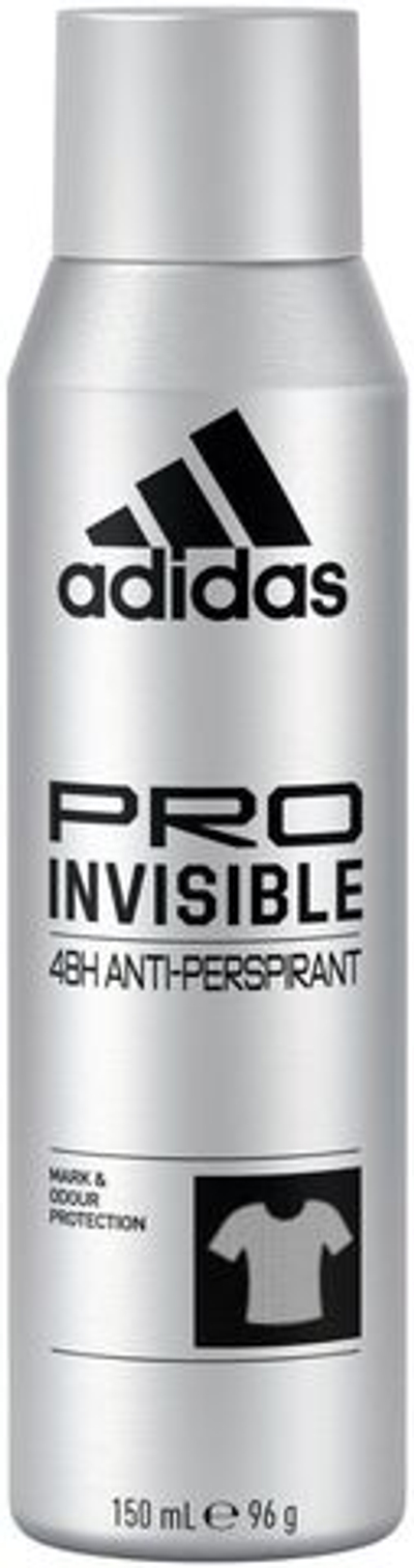 Дезодорант-спрей Adidas PRO INVISIBLE антиперспирант мужской 48H 150 мл (из Финляндии)