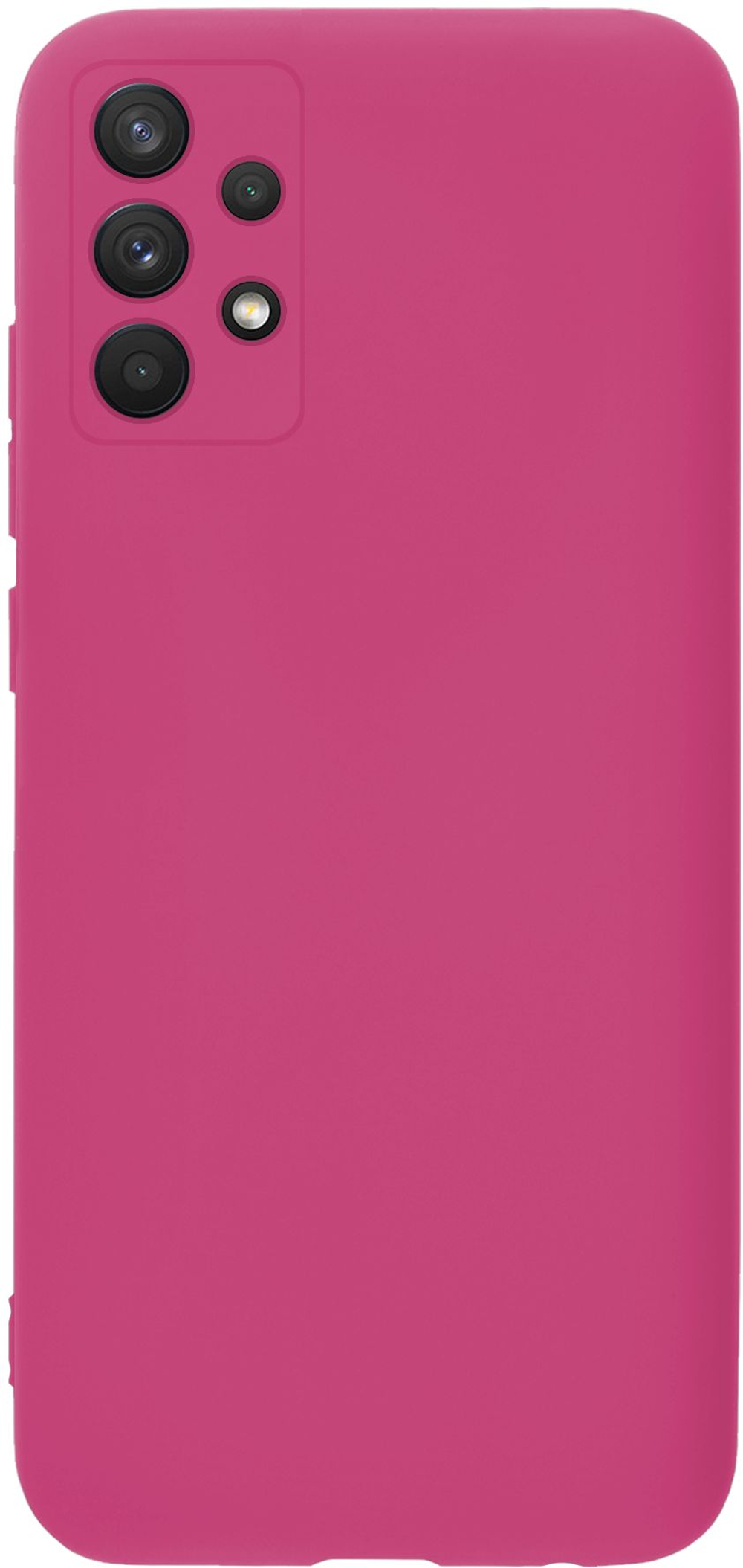 Мягкий Soft Touch чехол из силикона для SAMSUNG GALAXY A32 4G (не 5G!) с бархатной подкладкой