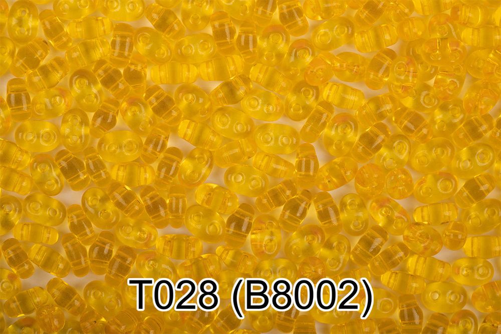 Бисер Gamma Twin 2.5х5 мм, 50 г, T028 желтый, B8002, 321-96001