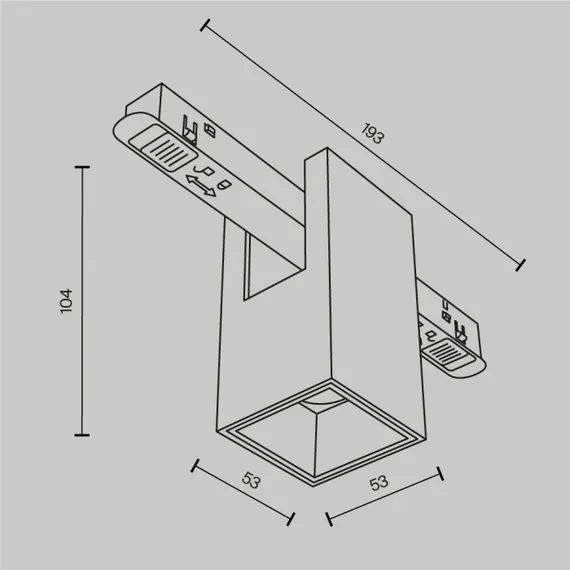 Трековый светильник Alfa TR121-4-7W-DS-BS Maytoni