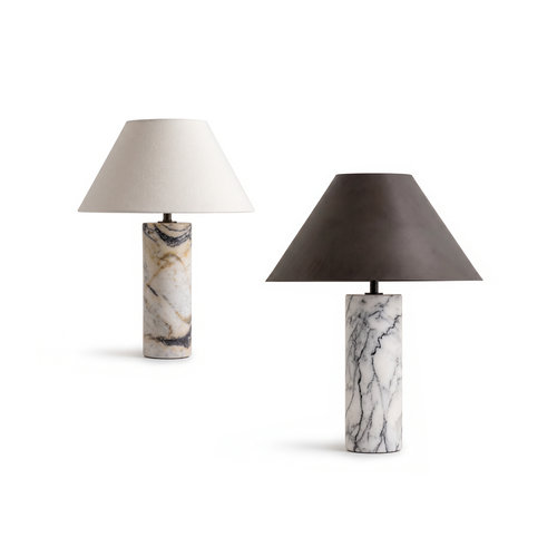 Настольный дизайнерский светильник Cline Calacatta Viola от lights&lamps