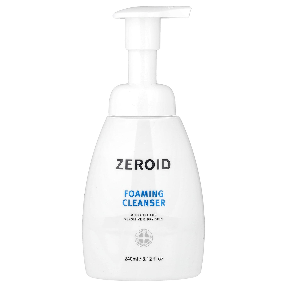 Zeroid, пенка для умывания, для чувствительной и сухой кожи, 240 мл (8,12 жидк. унции)