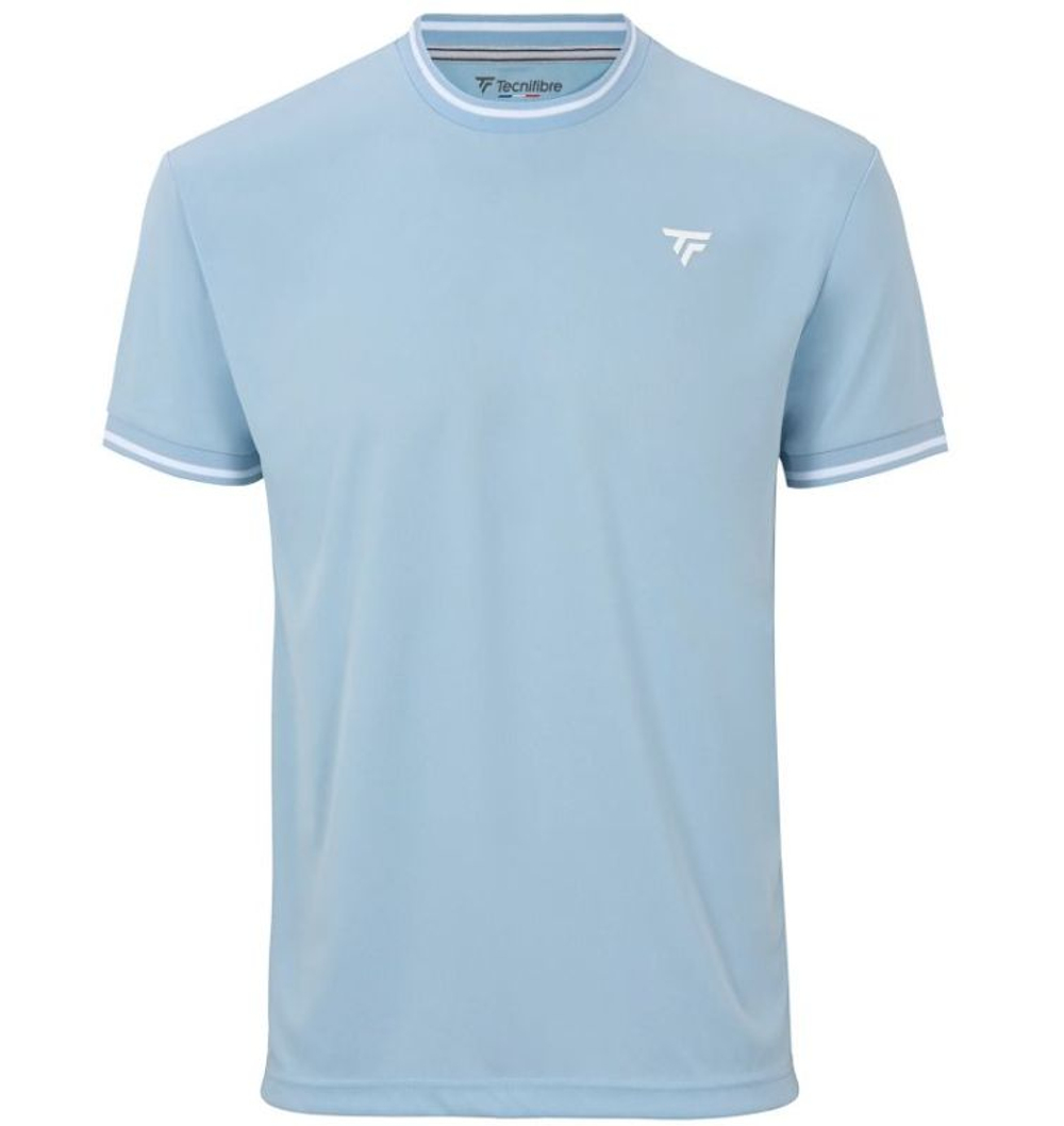 Футболка для мальчика теннисная Tecnifibre Team Tech Junior - glacier