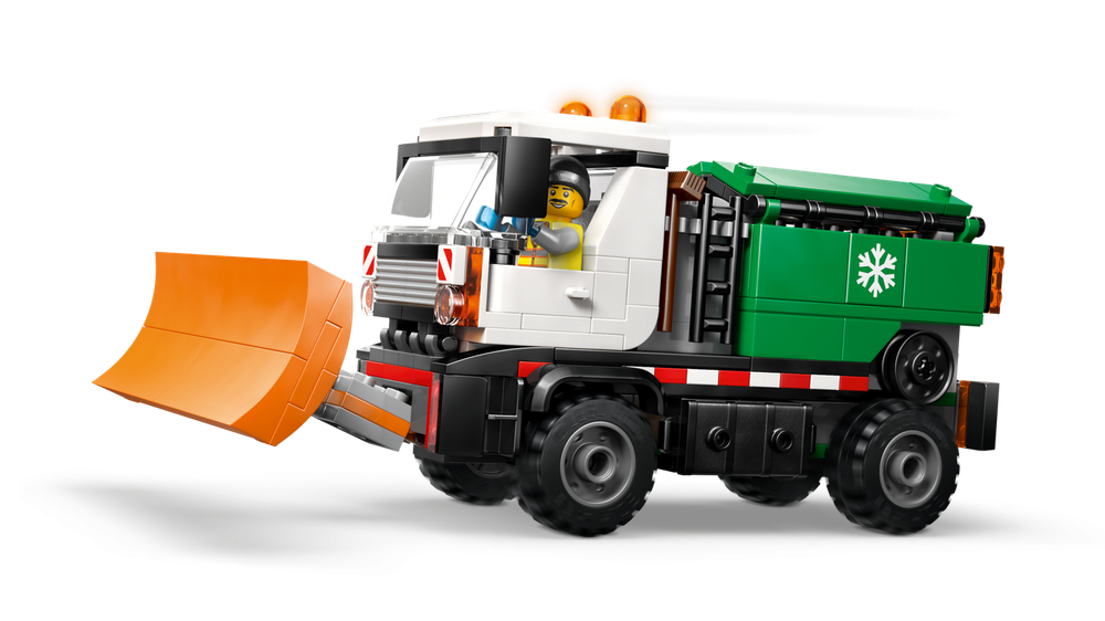 Конструктор Лего Сити Снегоуборочная машина 60490 | LEGO City Snowplow | зимняя уборочная техника | 263 детали | 6+