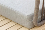 Диван Garda Decor трехместный левосторонний БЭЙЛИ (BAYLEY) уличный серый 220*84*75 см