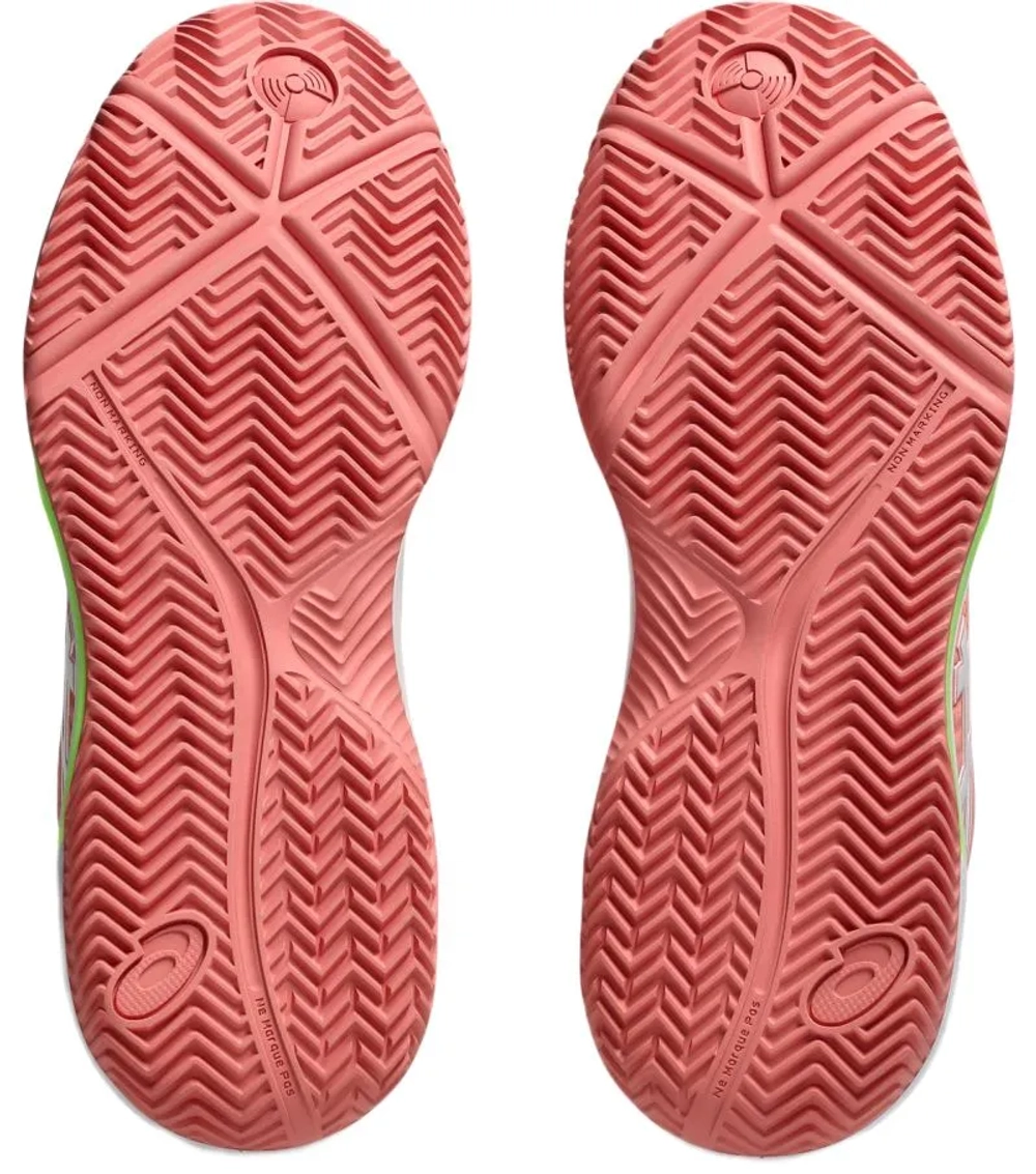 Женские кросовки для Padel Asics Gel-Dedicate 8 Padel - guava/white