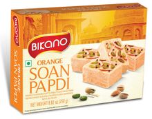 Сладкая халва с орехами Bikano Soan Papdi Orange, 250 г