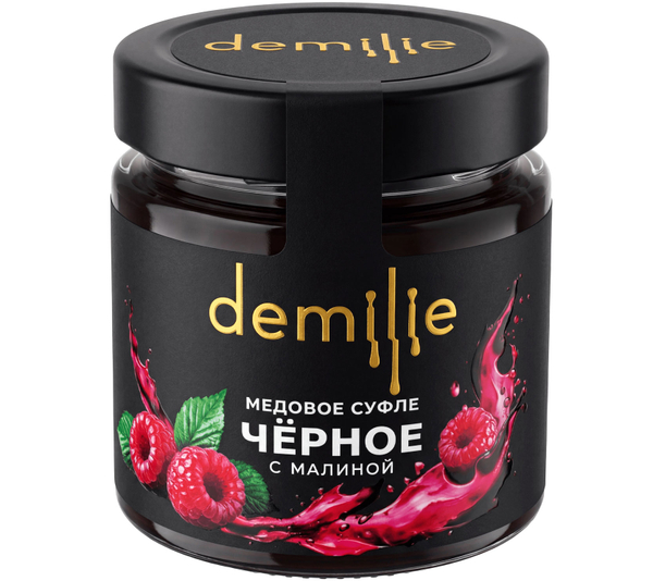 Медовое суфле чёрное с малиной Demilie 200 мл