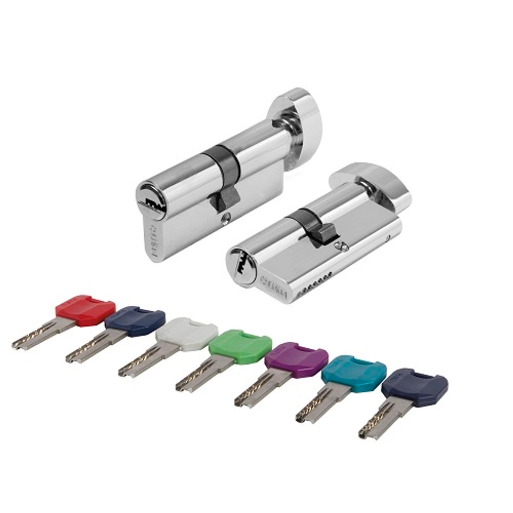 Цилиндровый механизм с вертушкой PUNTO MaxPro7002/70 mm (30+10+30) CP хром 7кл. /61171/