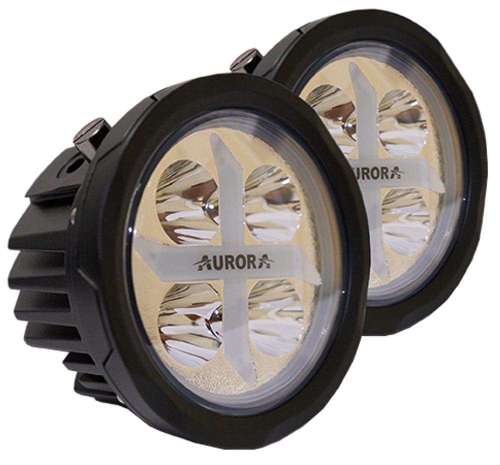 Светодиодная фара Aurora (к-кт) ближний ALO-R4T3-E+ RGB