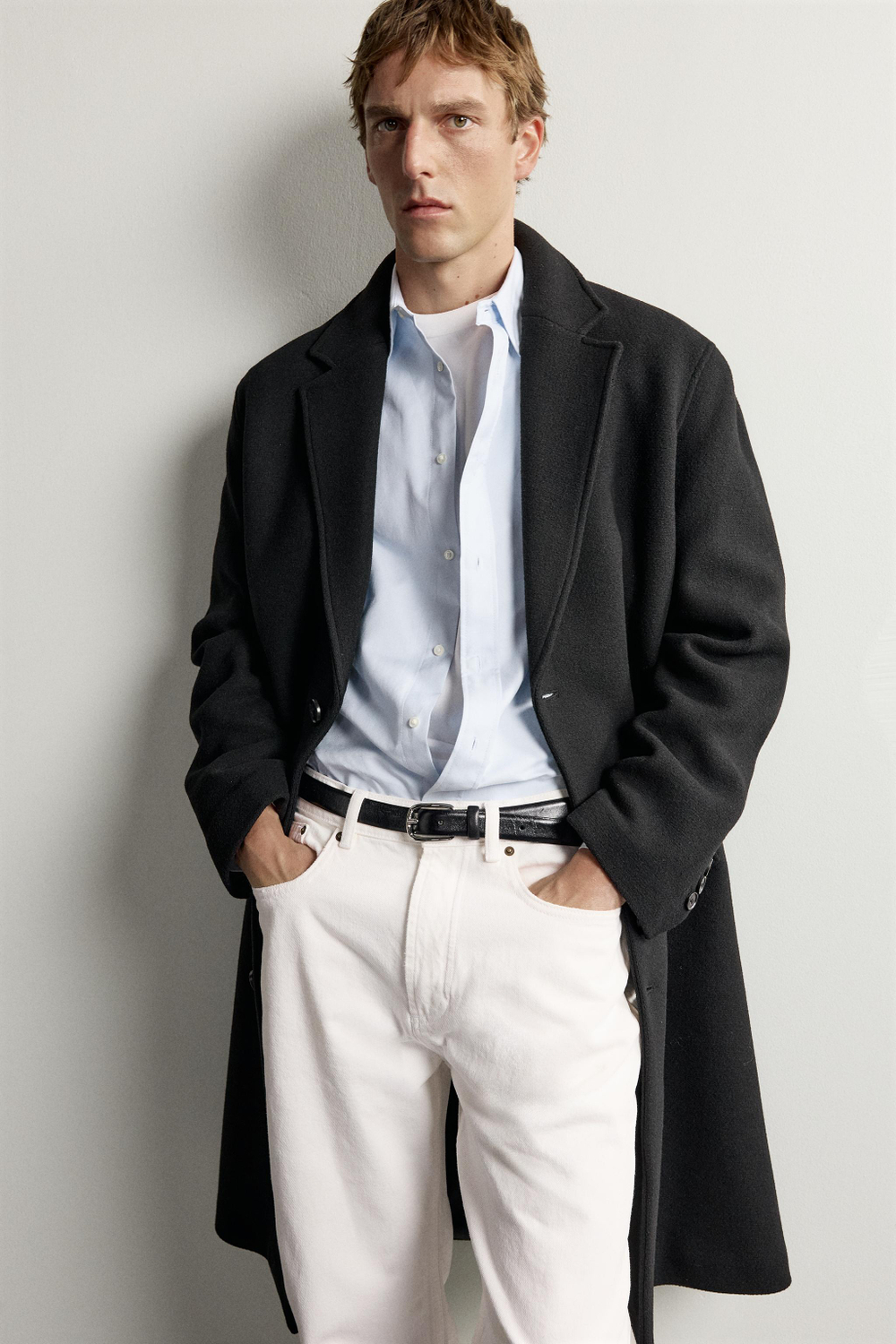 ПАЛЬТО RELAXED FIT ИЗ ШЕРСТИ — ZARA