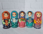 Матрёшка с кошечкой 10см 5мест
