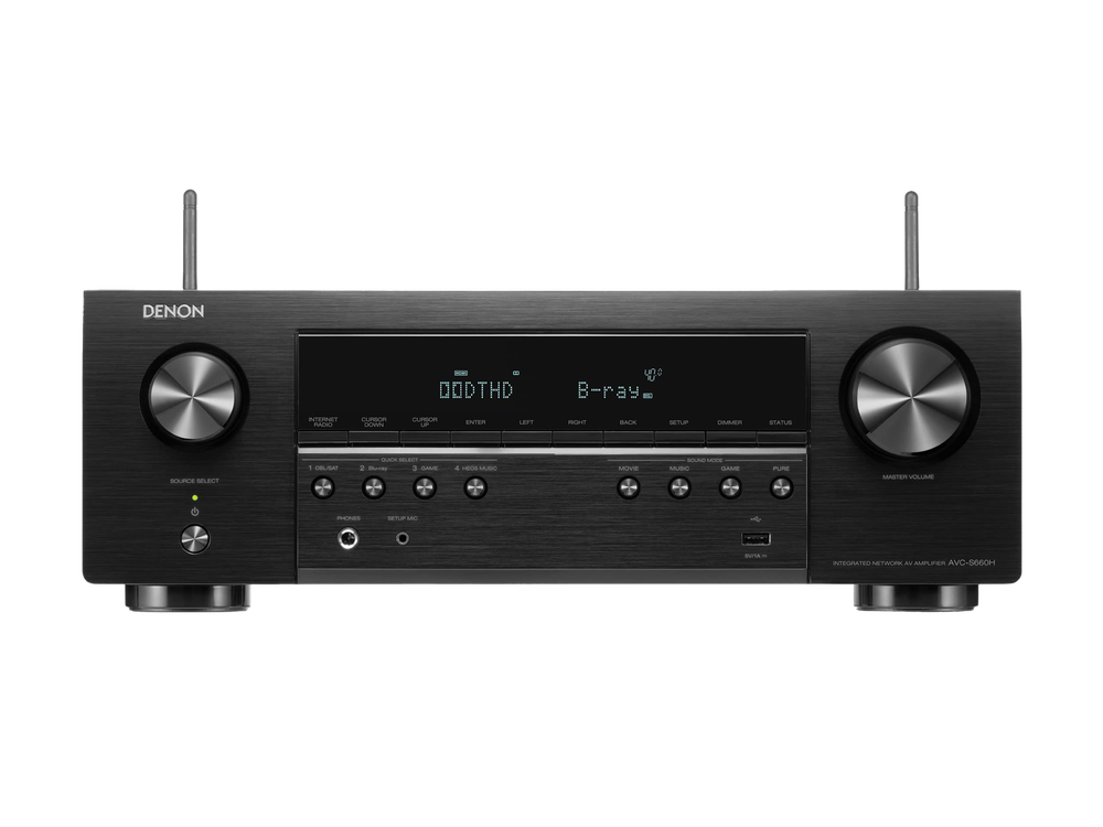 AV-усилитель Denon AVC-S660H, 135Вт, 5.2, HDMI 8K, черный