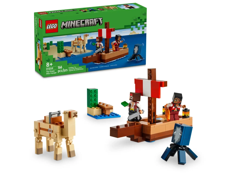 Конструктор LEGO Minecraft 21259 Путешествие на пиратском корабле