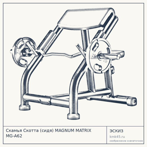 Скамья Скотта (сидя) MAGNUM MATRIX MG-A62 — от 133 000 ₽