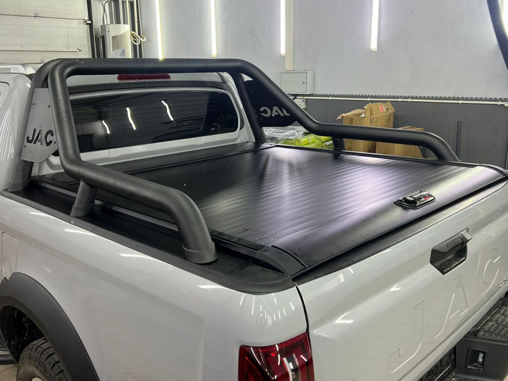 Роллета механическая на пикап JAC T9 (широкие направляющие) (крышка кузова)
