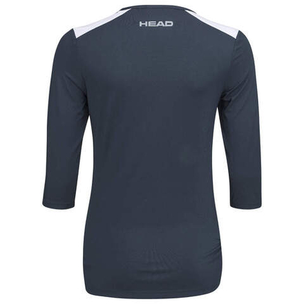 Женская теннисная футболка (дл. рукав) Head Club 22 Tech 3/4 — navy