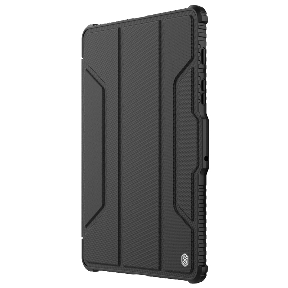 Чехол книжка от Nillkin для планшета Samsung Galaxy Tab S8+, S8+ 5G, S7+, S7 FE, серия Bumper Pro, с защитной шторкой для камеры