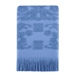 Полотенце 30х50 Arya home Isabel Soft голубое