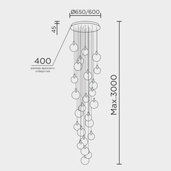Подвесная люстра MODELUX ML.88988.25 GD