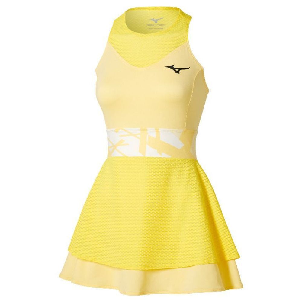 Теннисное платье Sukienka Mizuno Daybreakers - lemon tonic