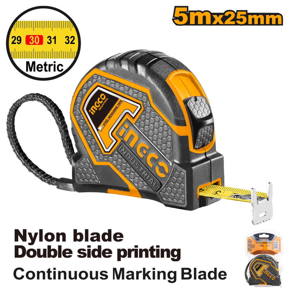 Рулетка измерительная INGCO HSMT8805.1 INDUSTRIAL 5х25 мм Рулетка измерительная INGCO HSMT8805.1 INDUSTRIAL 5х25 мм