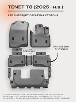 Автомобильные коврики ЭВА с бортами на 3 ряда для TENET T8 (25-н.в.)