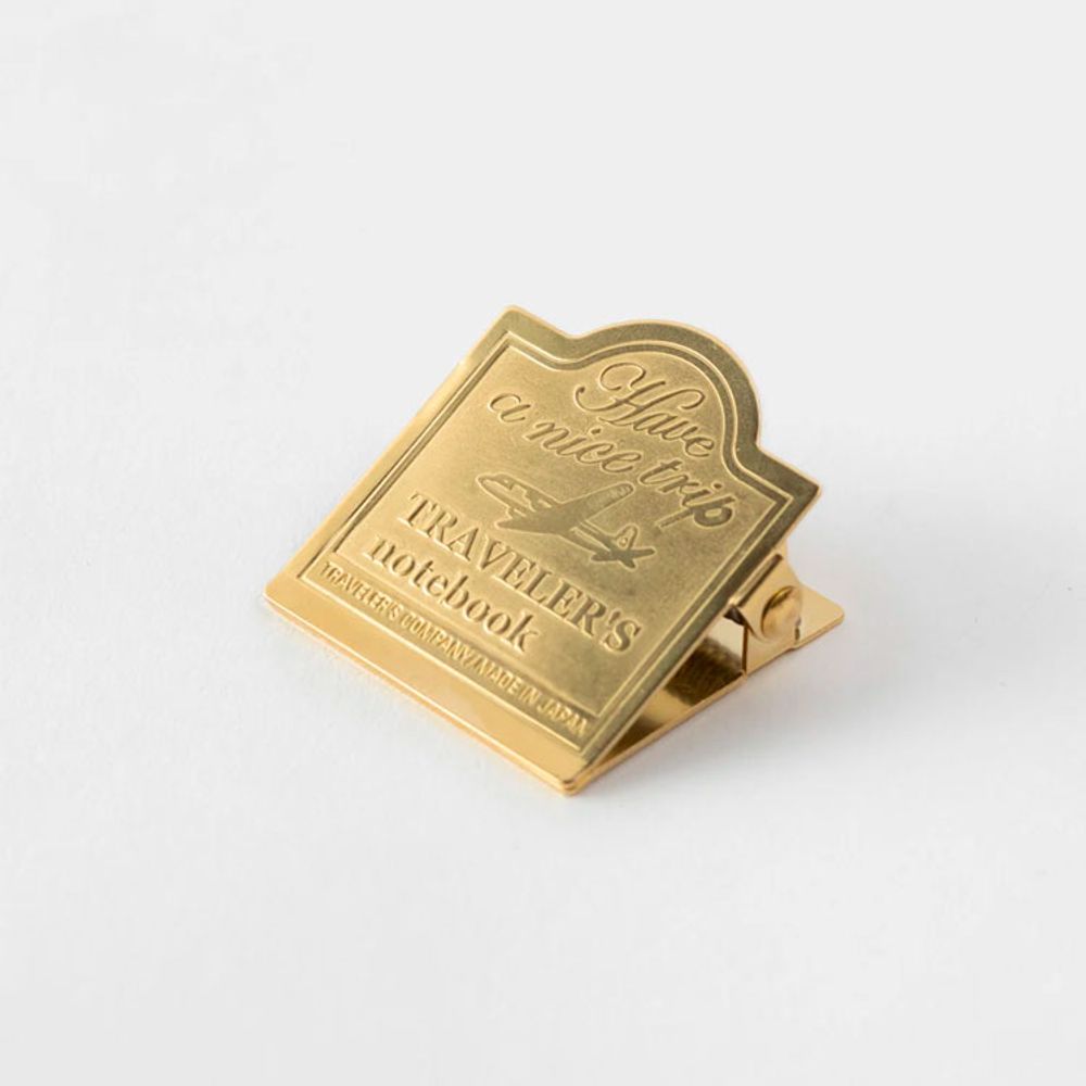 Зажим канцелярский Traveler's Company Brass Clip 030 - Airplane (43090-006)