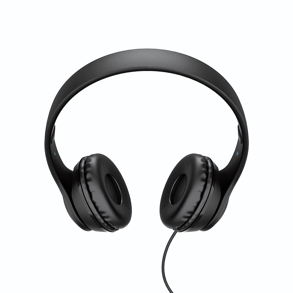 Гарнитура Borofone BO5, накладные, разъем Jack, кабель 1.2 м Black