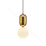 Pendant design lamp Aballs  by Parachilna (Gold,  D30)