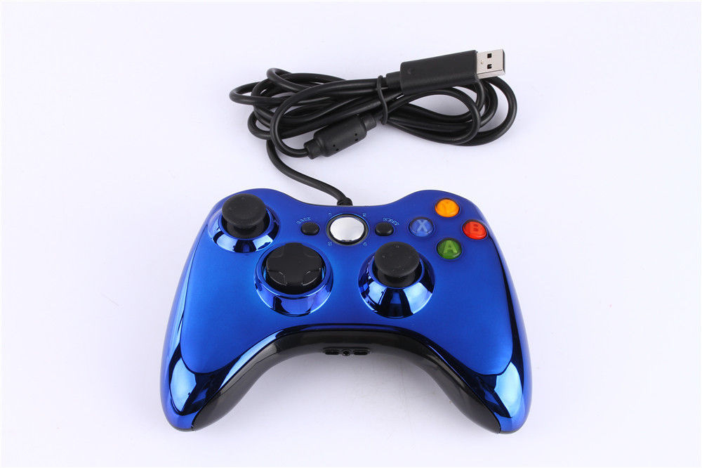 Проводной контроллер (Xbox 360, Chrome Blue)