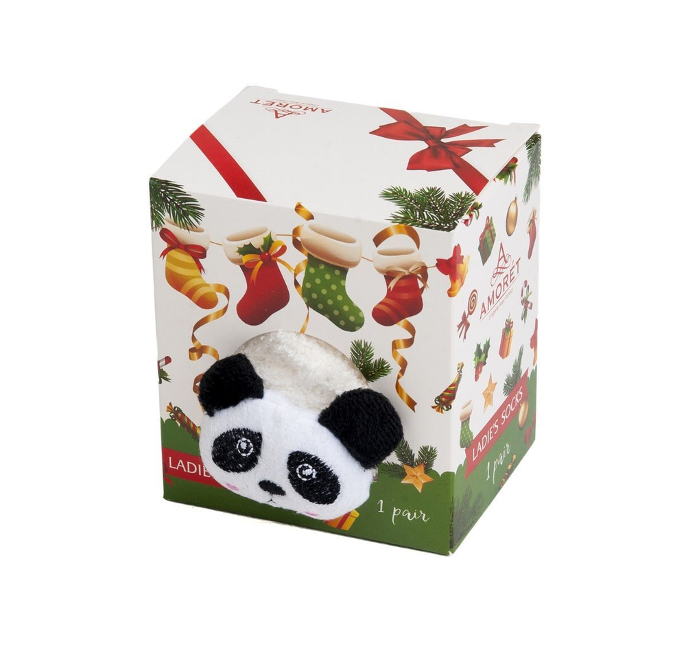 Белые мягкие носочки с забавной игрушкой (Размер: 36-39) (Цвет: белый)