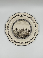 Тарелка Wedgwood «Зелёная лягушка» («View of the Shepherds Lodge, Envil, Staffordshire»)