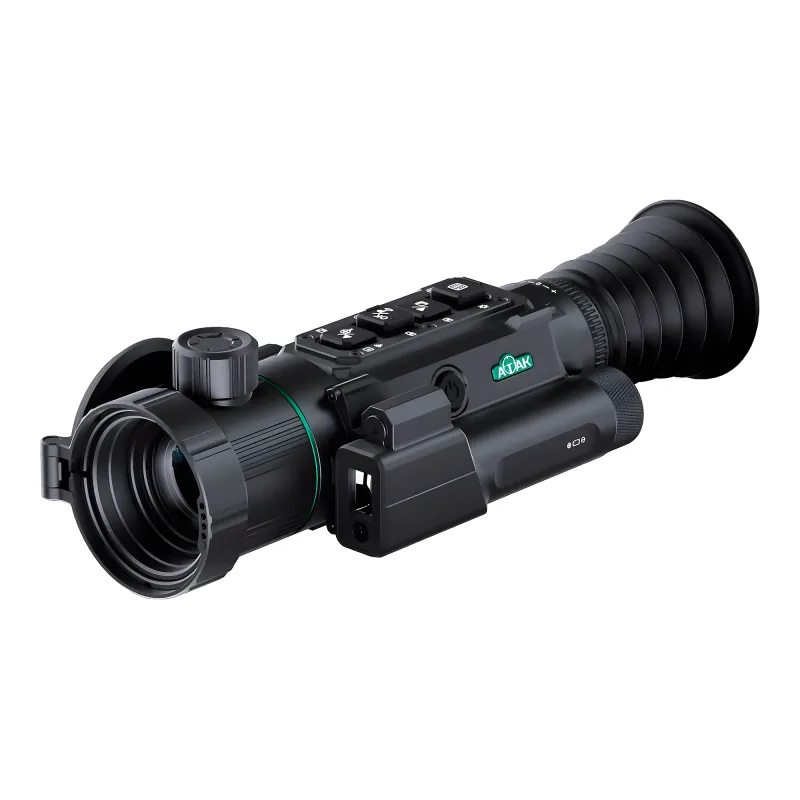 Прицел тепловизионный ATAK ET36-35LRF, 640x512, D35, дальномер - вид спереди и сбоку