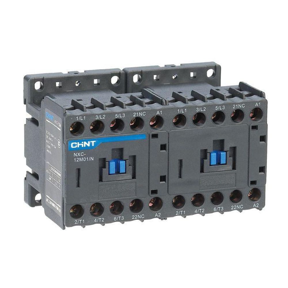 Контактор NXC-12M10/N реверс. 12А 380АС 1НО 50/60Гц CHINT 836627