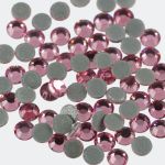 Стразы клеевые стекло 3.2 мм, 360 шт, SS12 №23 розовый (Rose), Zlatka ZRTG-1272