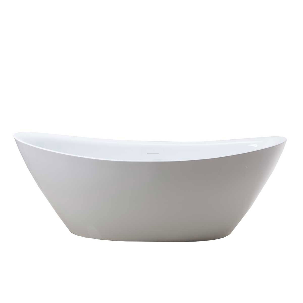 Ванна акриловая Vincea VBT-203, 1800*850*650, цвет белый, щелевой перелив,