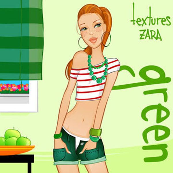 Zara Textures Green