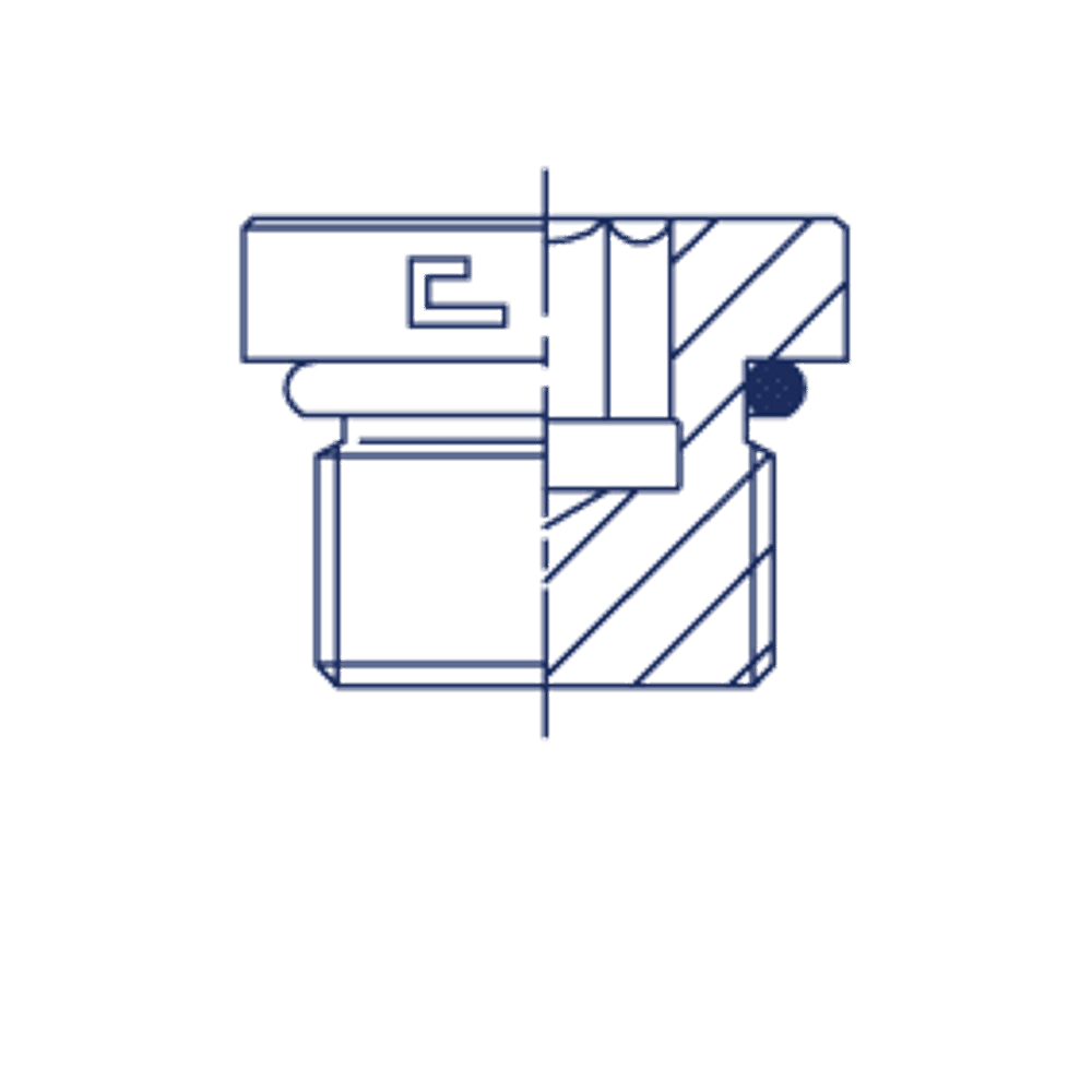 Заглушка VH (Ш) UNF 1.5/8 (o-ring)