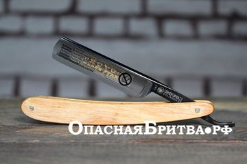 Бритва опасная Dovo, ручка - "коричневое дерево (пакка), 5/8",1/1