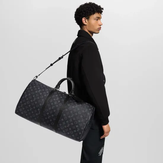 Дорожная сумка Louis Vuitton Keepall Bandouliere Monogram Eclipse