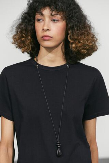 Massimo Dutti Футболка из 100% хлопка с короткими рукавами, темно-синий